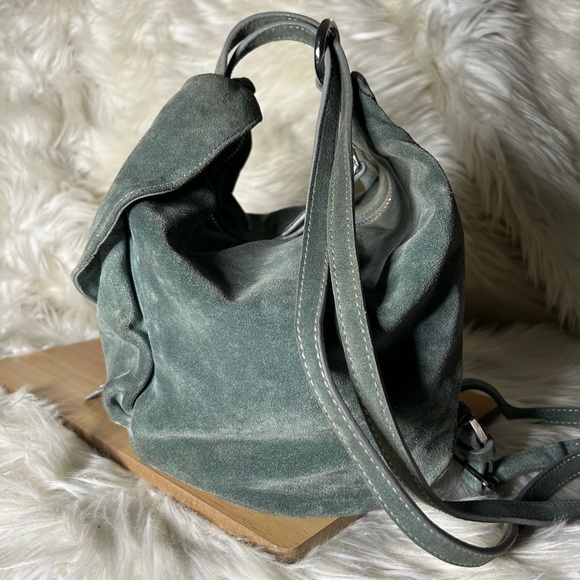 Manu Atelier Jade Suede Bag & Backpack Small - Picture 3 of 9